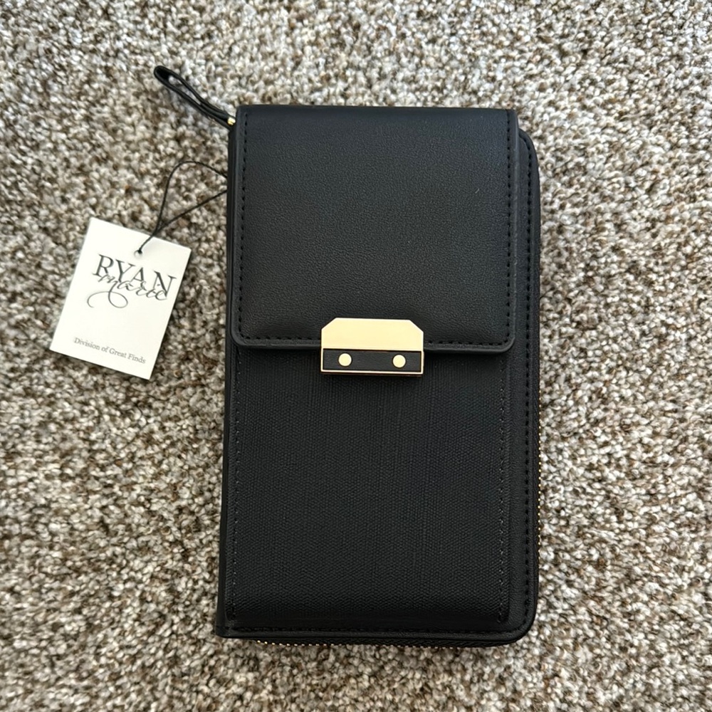 Ryan Marie Black Wallet/Crossbody